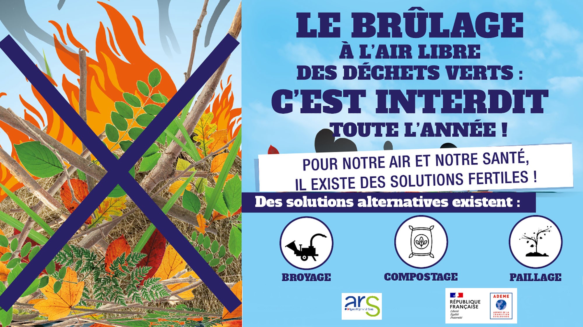 Brûlage déchets verts